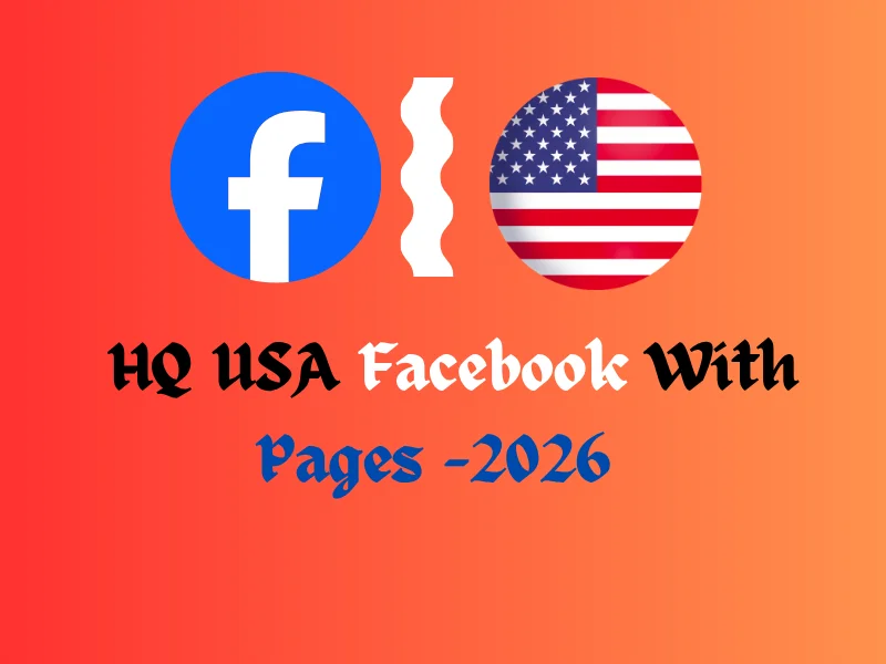 ✅ 美国 Facebook 2026 年号,带 Facebook 主页 ✅ 0-50+ 好友 ✅ 手工注册 ✅